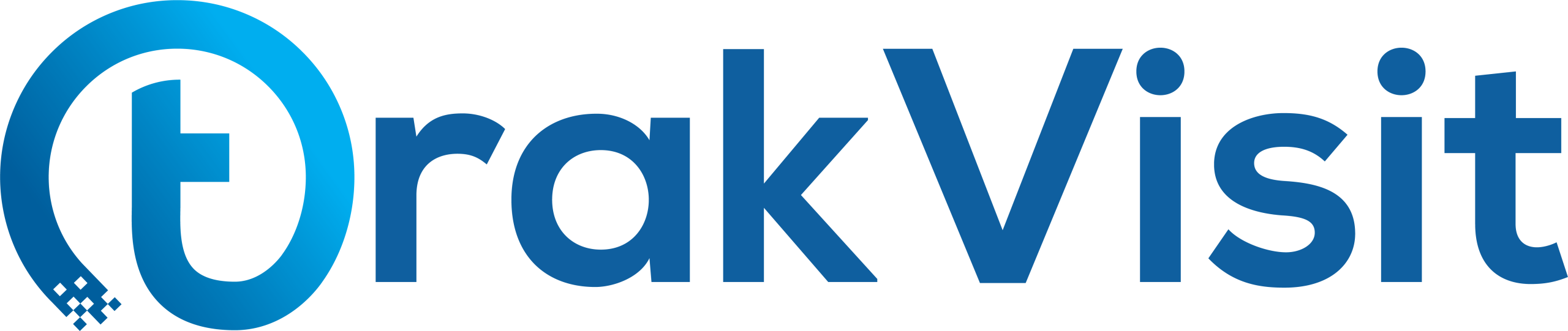 Trakvisit Visitor Management System Logo Blue