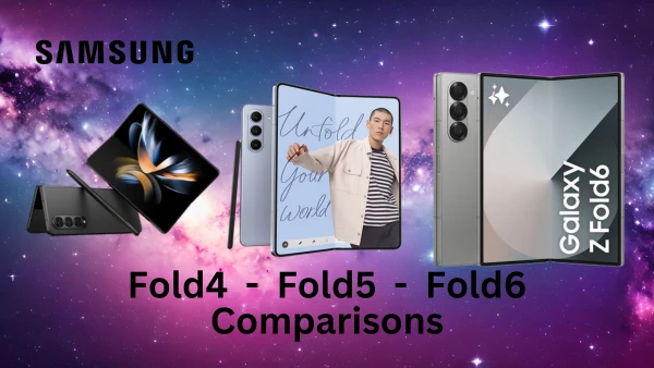 Samsung Galaxy Z Fold 4 5 6 Comparisons